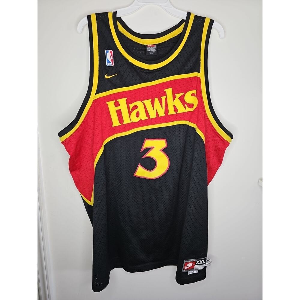 RARE NIKE TEAM REWIND SWINGMAN ATLANTA HAWKS SHAREEF ABDUR-RAHIM Jersey XXL +2L